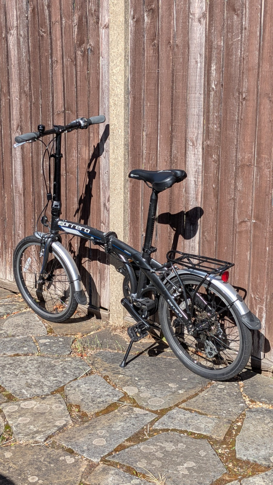 Fold Up Carrera Intercity Bike Black In Excellent Condition