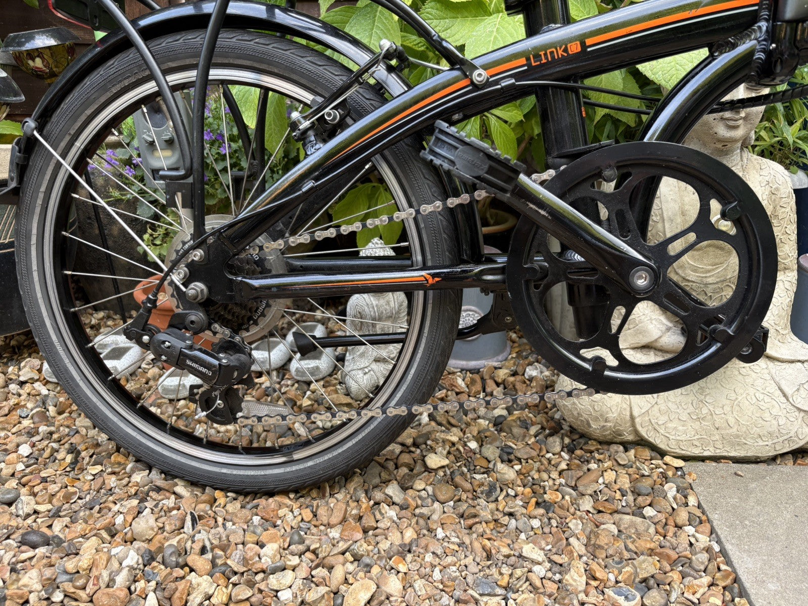 Tern Link C7 20”  Folding Bike Black/orange excellent condition