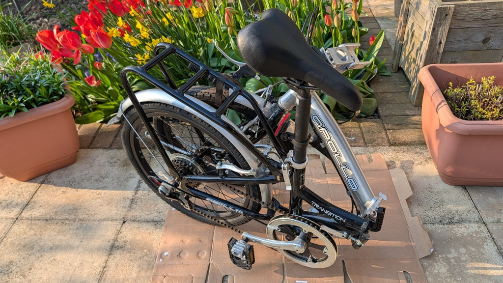 Apollo Transition folding bike, little used, ideal caravan/canal boat/camping