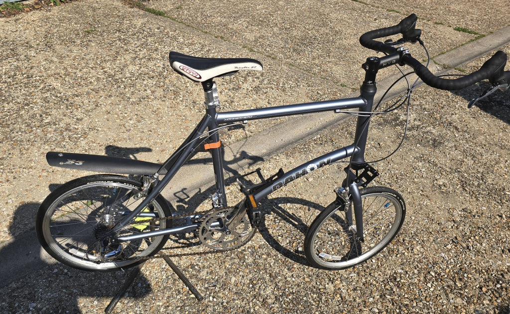 Dahon Grey Folding City Bike Drop Bars, Mudguards, Kickstand, Derailleur