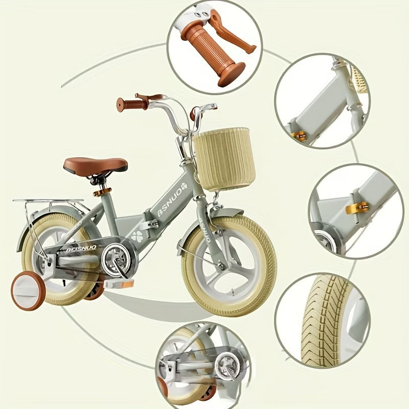 12-20Inch Kids Bike for 2-12 Year-Old Children Girls Bicycle Cycling Stabiliser.