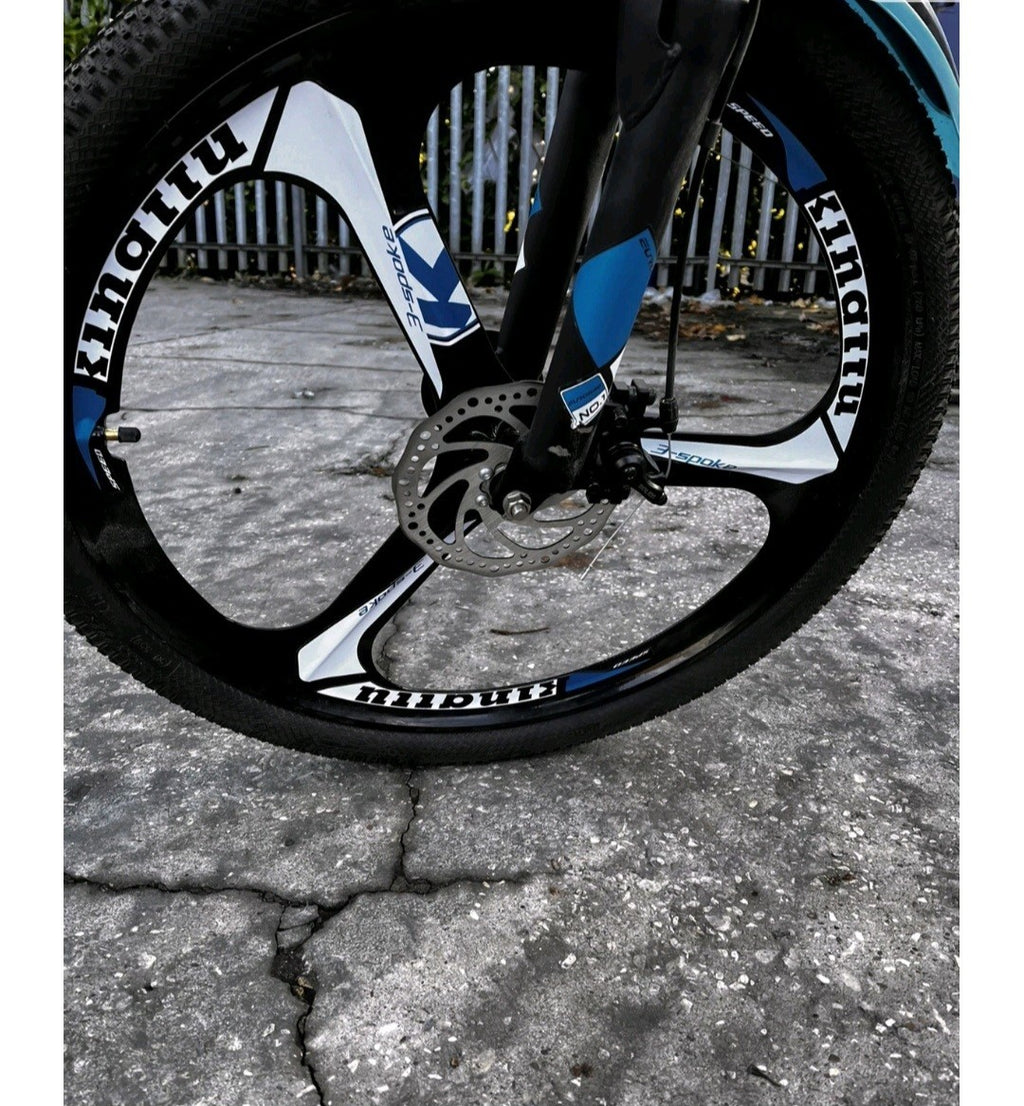 Foldable MOUNTAIN BICYCLE Eurobike BLUE G4 26" 21-speed - Used For 1 Week