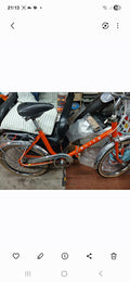 Elite 20in Folding Bike Orange/Silver Mudguards Rear Rack Chain Guard