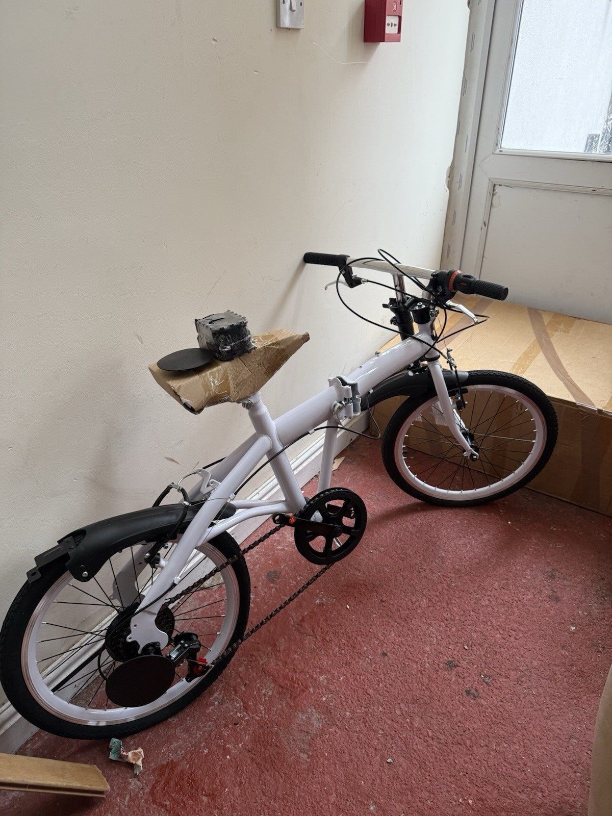 20in Folding Bike 6-Speed Derailleur V-Brakes Mudguards Flat Bar Steel