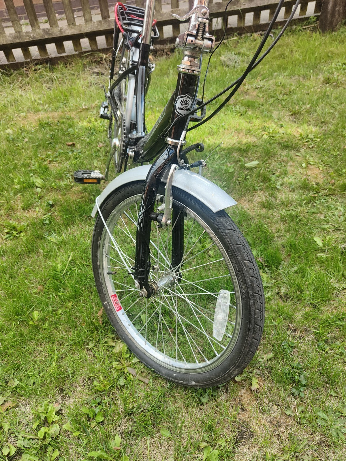 Kingston 20in Folding Bike 6-Speed Black/Silver Rear Rack Fenders + EXTRA'S
