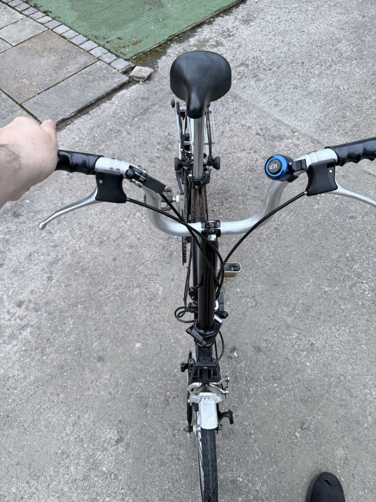 Vintage Brompton Folding Bike Made in England 3 Speed Rack Model Classic Black