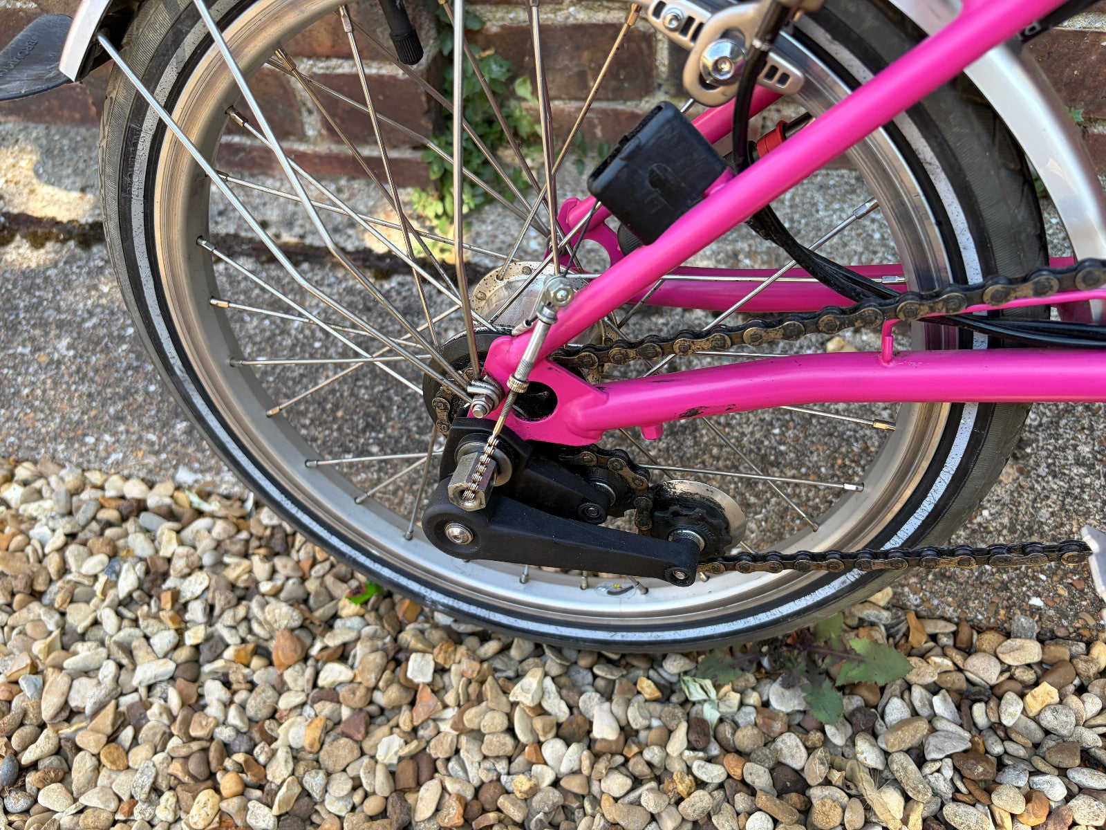 Brompton M3L Folding Bike x2 - Black & Pink - VGC