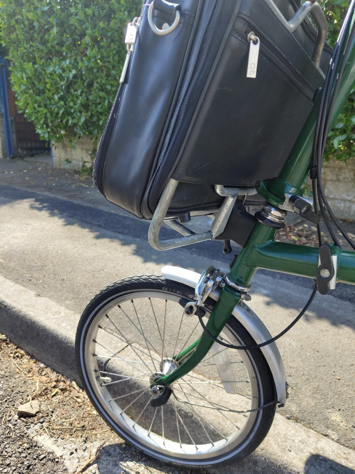Brompton Folding Bike – 3 Speed – With Front Carrier Bag & Rack –Great Condition
