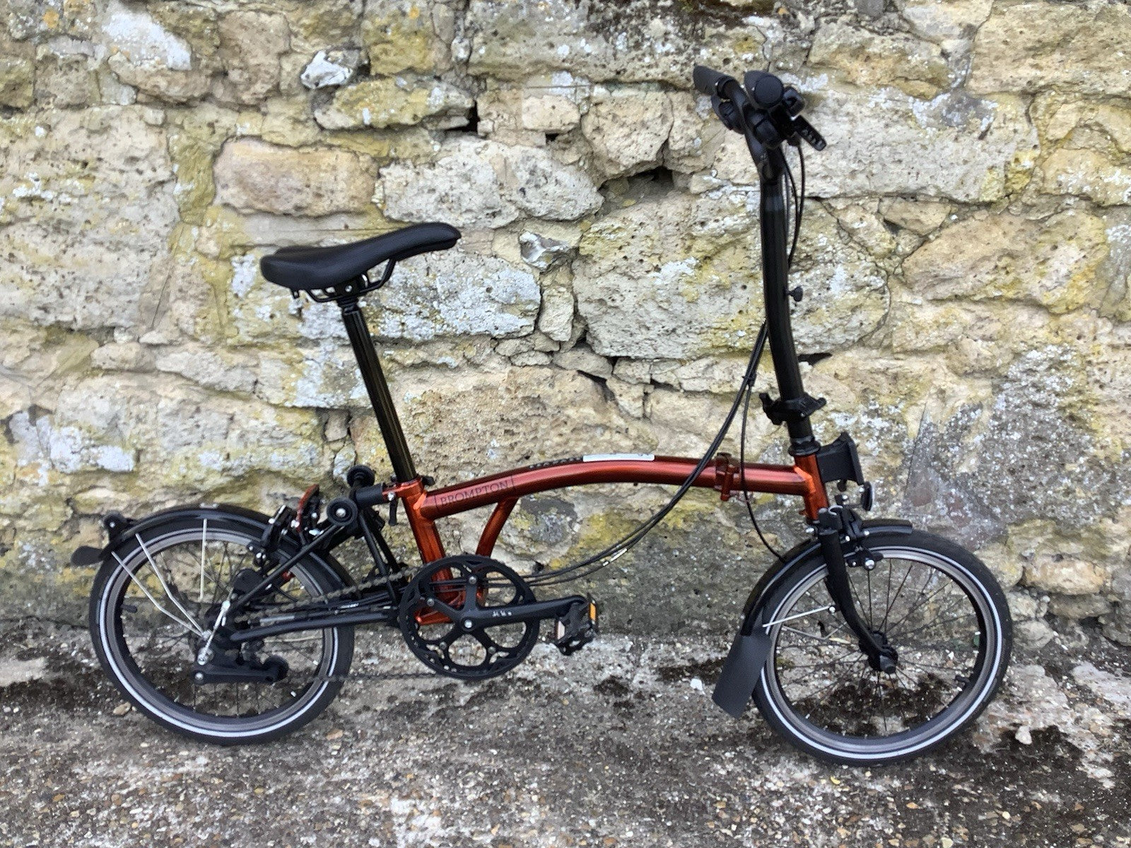 2023 Brompton C Line Explore 6 speed High Handlebar Flame Lacquer - UK Shipping