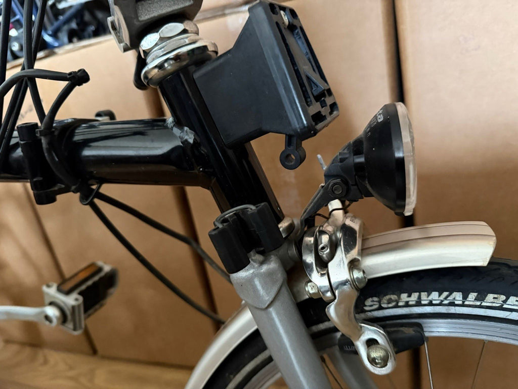 Brompton P6R folding bicycle Black/Silver