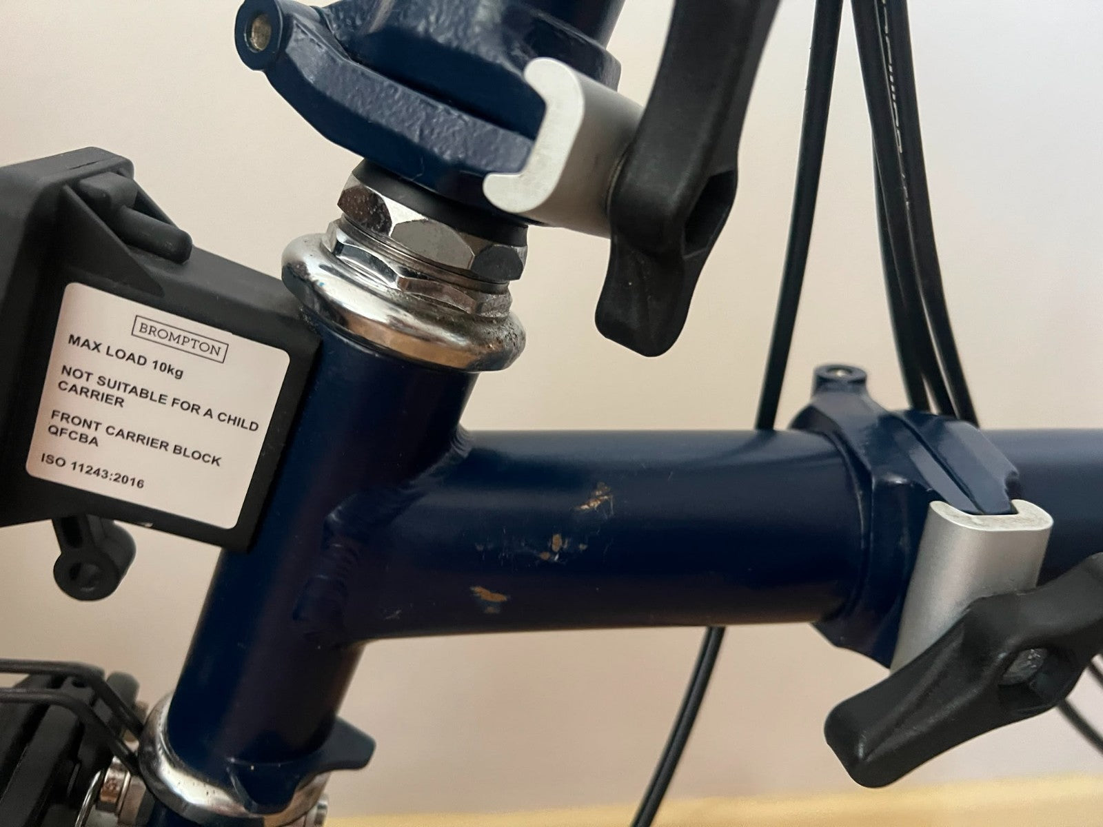 Brompton C Line M6L (6 Speed) folding bicycle - Navy BLUE (Excellent CONDITION)