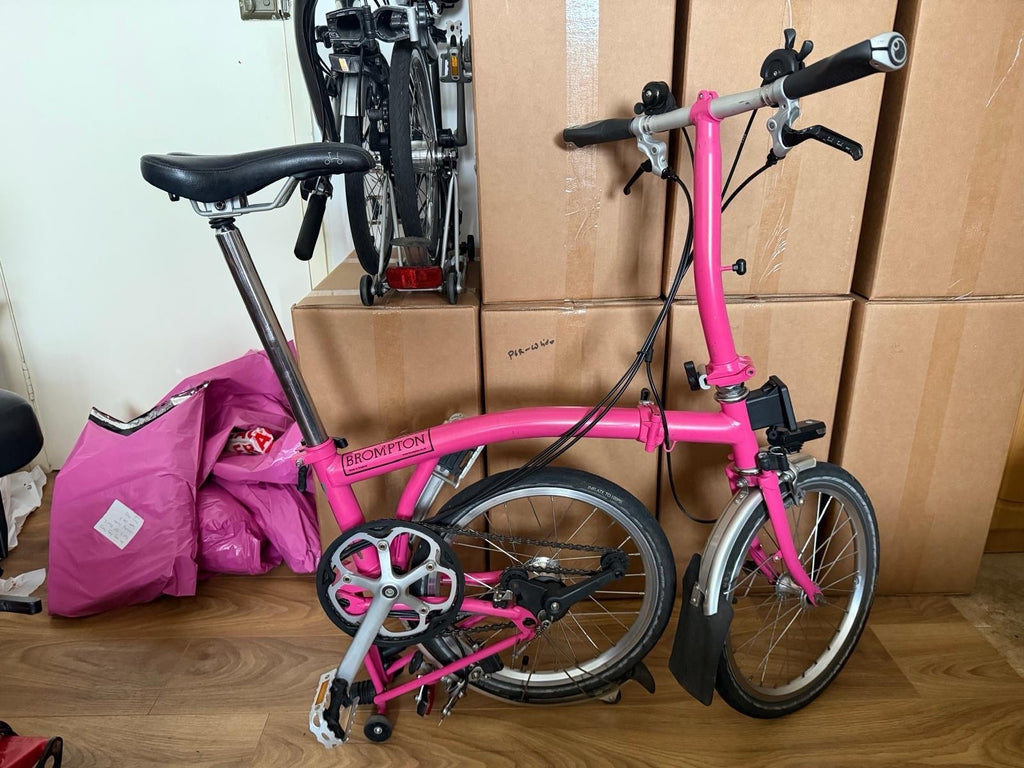 Brompton S6L folding bicycle Pink