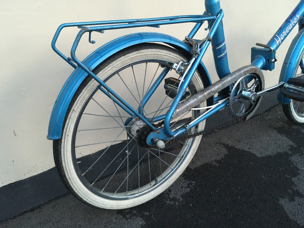 Vintage Hercules Compact folding bike Stowaway Shopper fold up Raleigh Retro LDN
