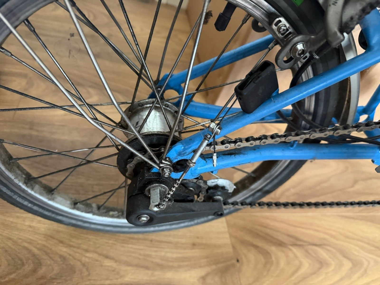 Brompton M3L folding bicycle Blue
