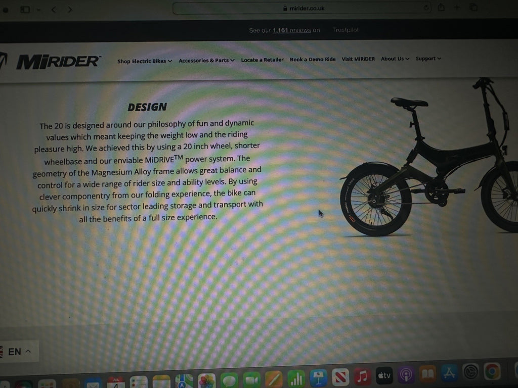 Mirider folding Bike, Used Very Good Condition.