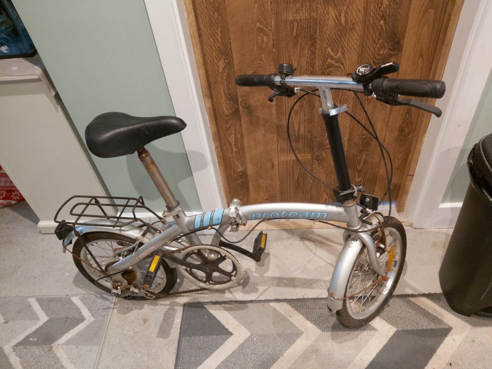 Proteam Folding Bike 6-Speed Shimano Gears, 16" Wheels