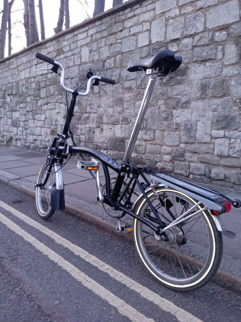 Brompton 3 Speed H3R Black Folding Bike