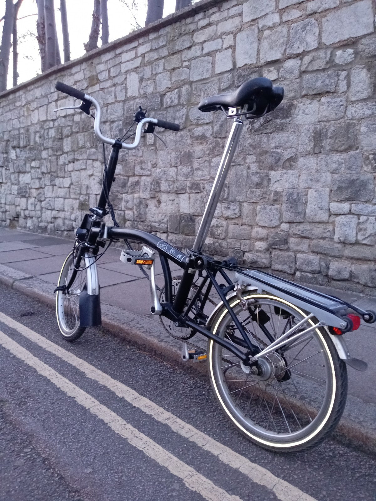 Brompton 3 Speed H3R Black Folding Bike