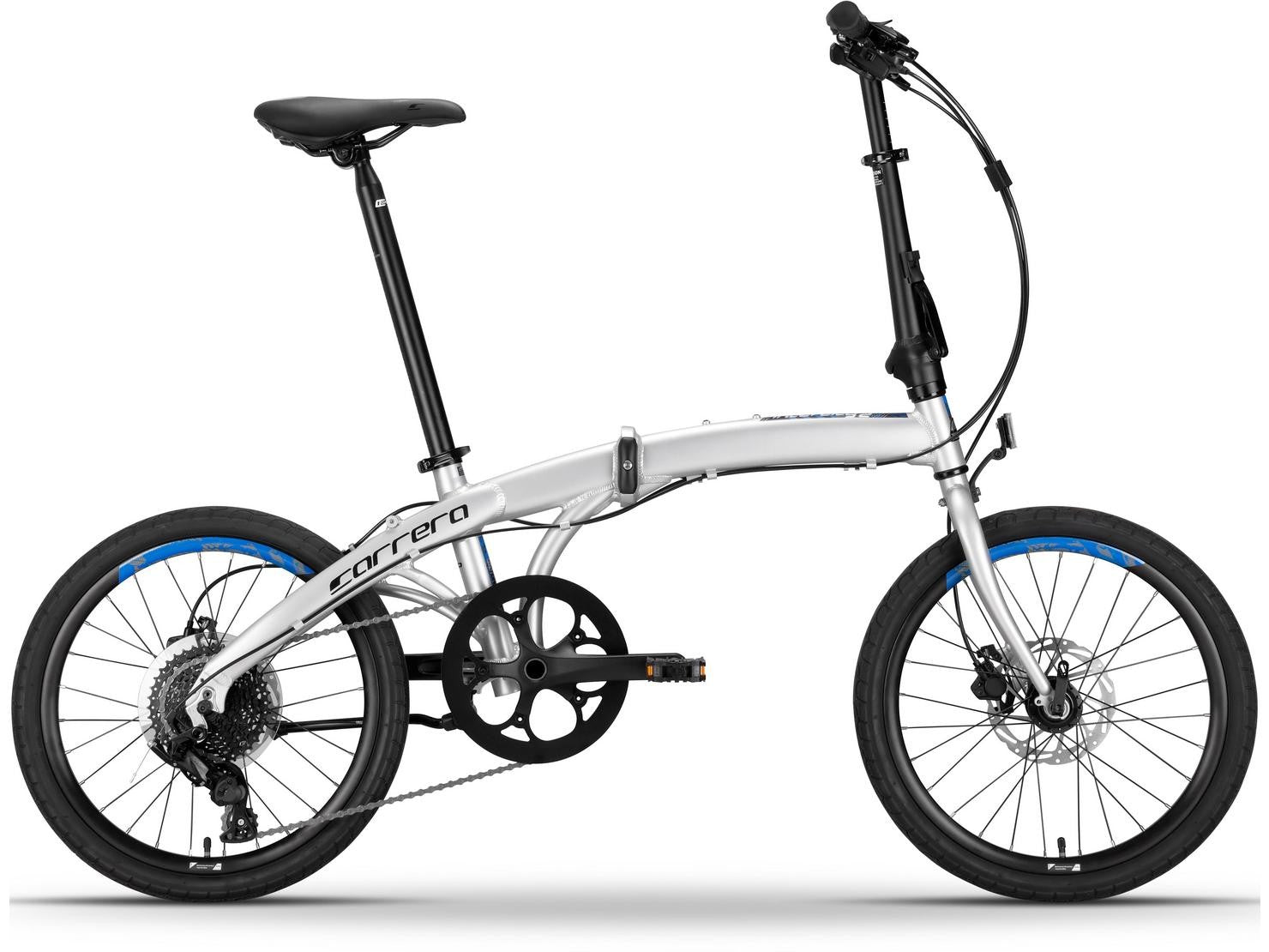 Carrera Intercity 2 Folding Bike 20in Wheels 9 Speed - Alloy - Silver (Used)