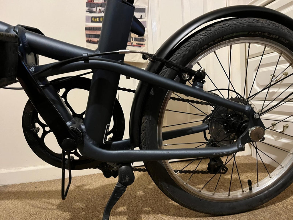 Decathlon Folding Bike btwin 500 Blue
