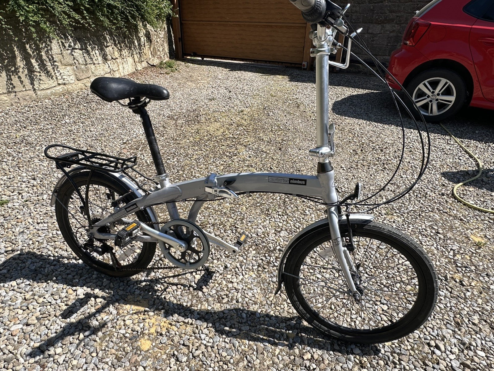 Claud Butler Nimbus Folding Bike - Lightweight Aluminium- Ready To Ride Bicycle