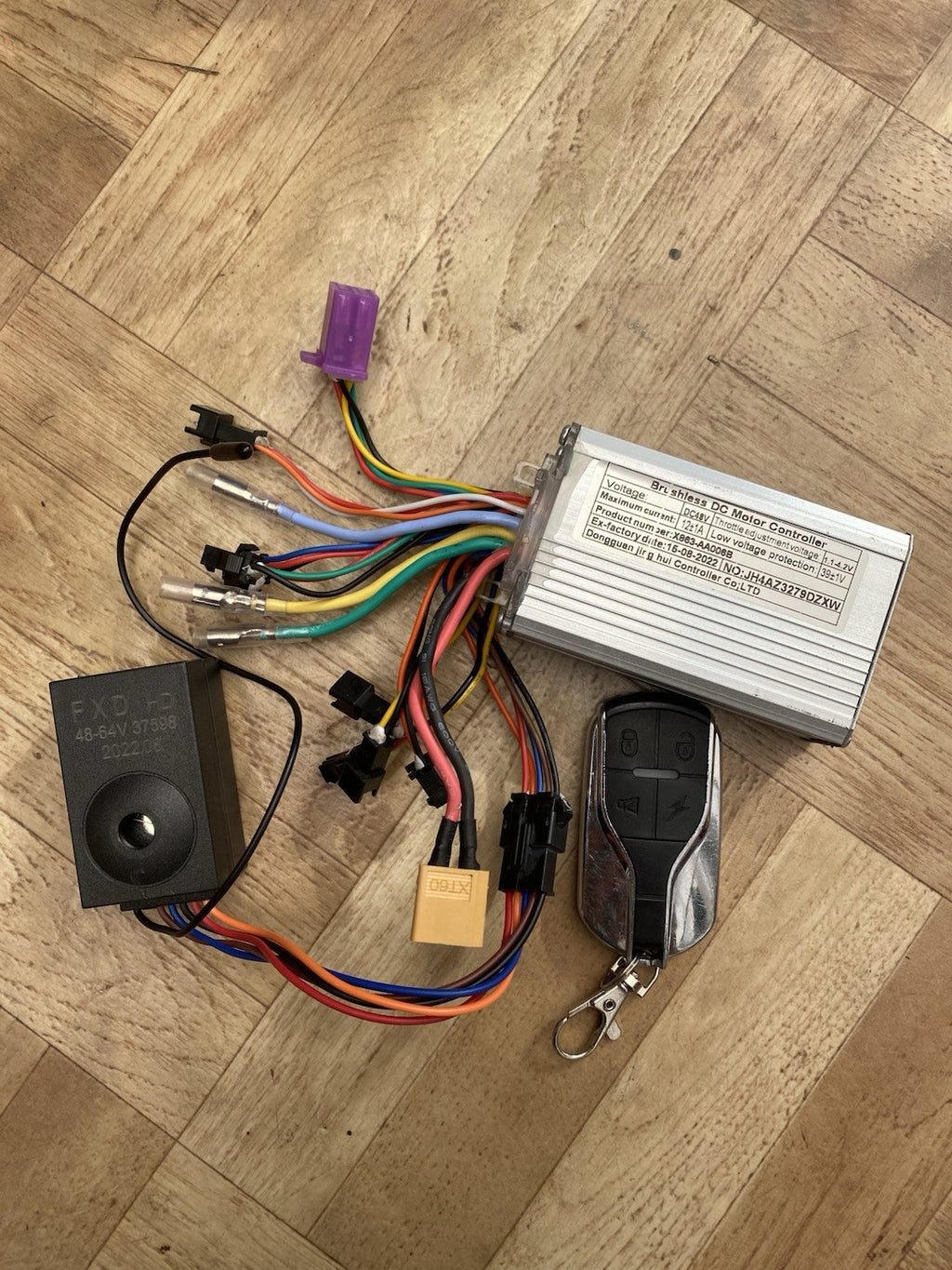 SAMEBIKE Original Controller & Fob Immobiliser Set