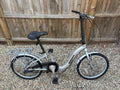 Ammaco silver ladies folding British made bike sturmey archer gears