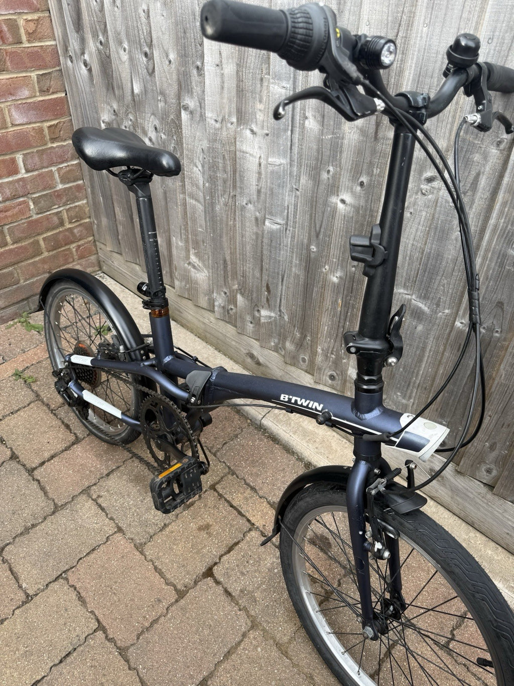 B’TWIN Tilt 500 Folding Bike – Compact 7-Speed Commuter 🚲