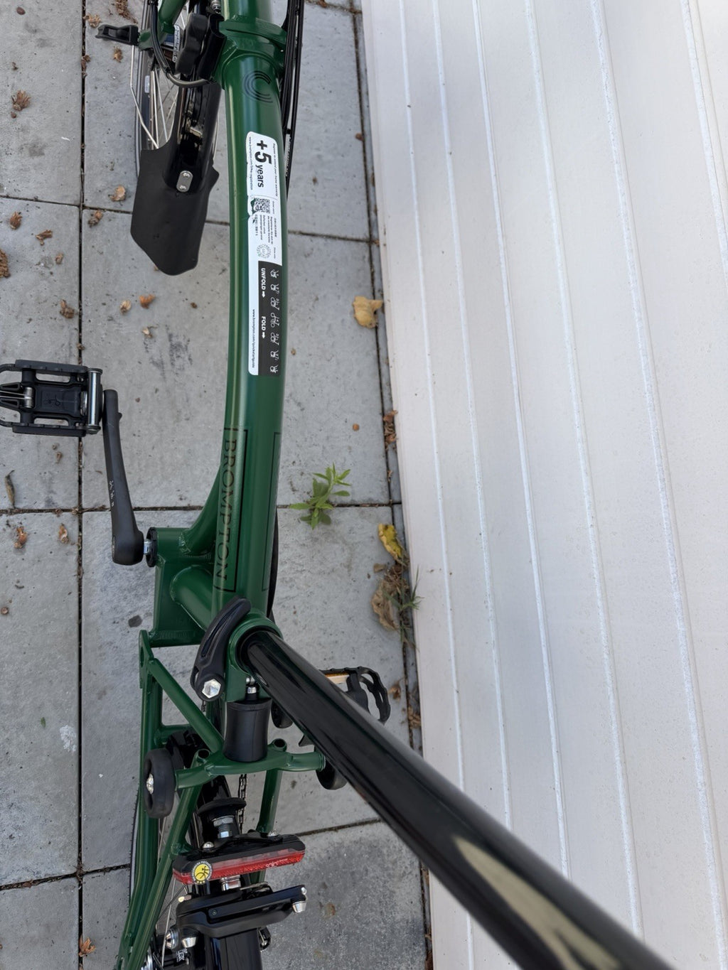 Brompton C Line Folding Bike 6-Speed, High Bar, Green