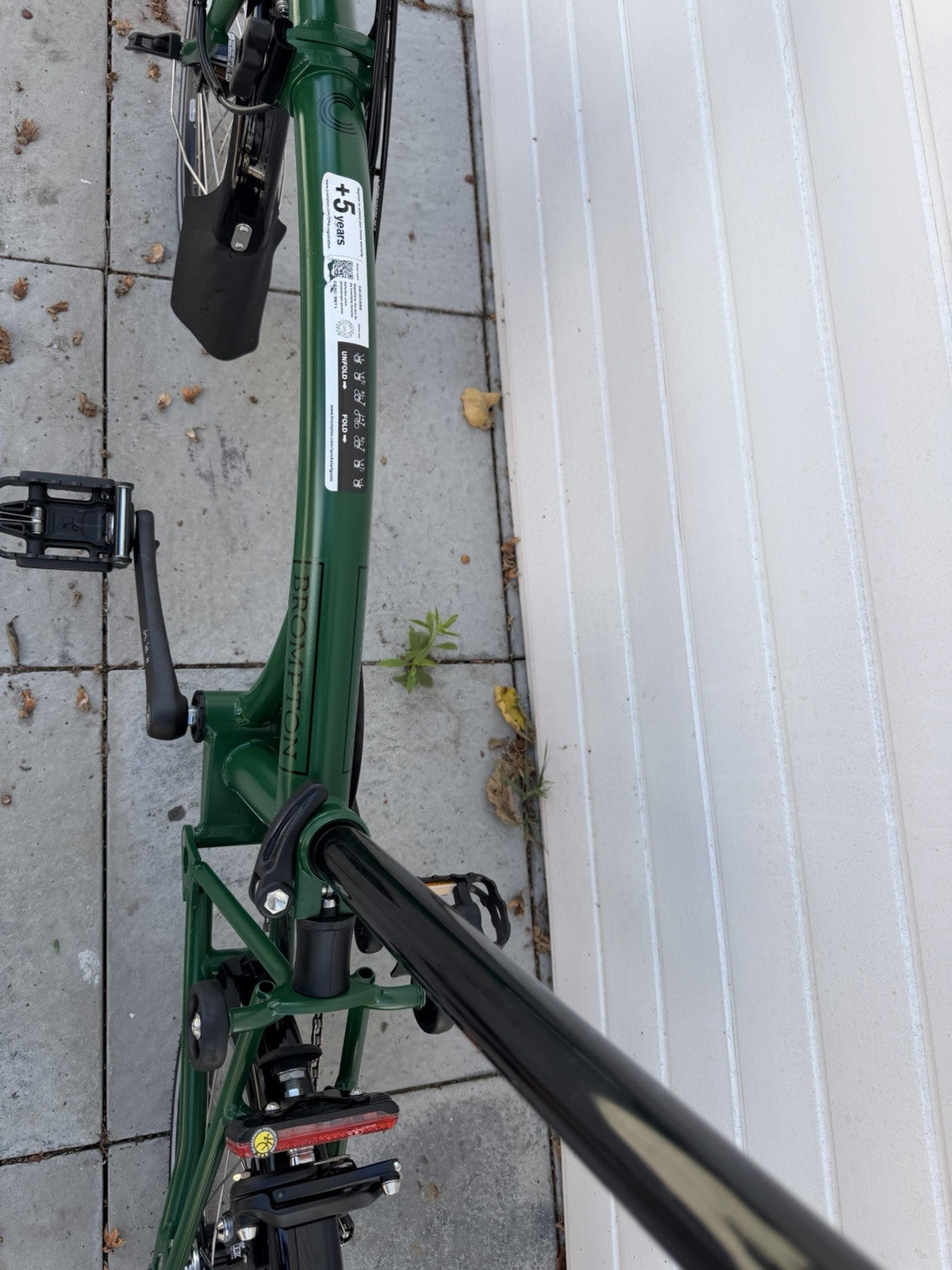 Brompton C Line Folding Bike 6-Speed, High Bar, Green
