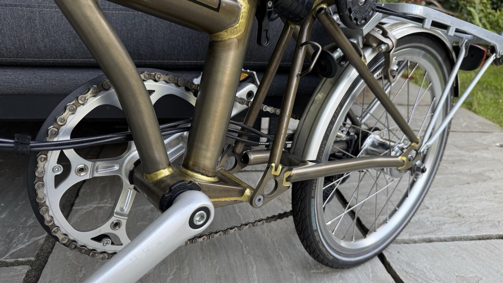 Brompton Gold Lacquer Limited Edition Bike - 6-Speed 2014 Fully upgraded