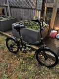 Cross 20” Folding Bike Shimano 7 Speed Adult Bicycle Black Foldable