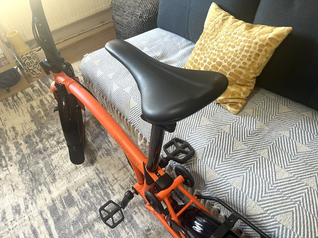 Brompton G Line Adventure Orange w Mudguards and Rack 8 Speed, Large