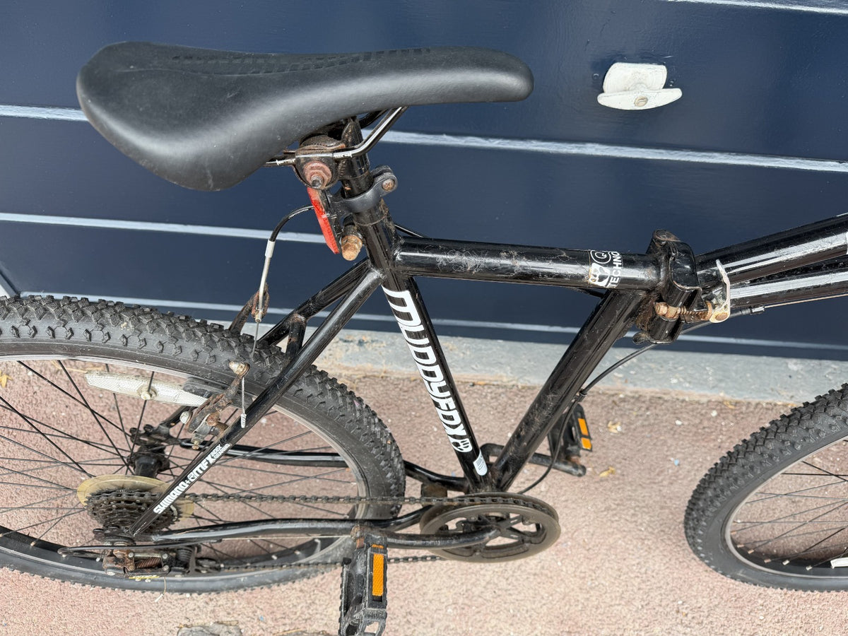 Muddy Fox Compact folding mountain bike with 19 inch frame and 26 inch wheels