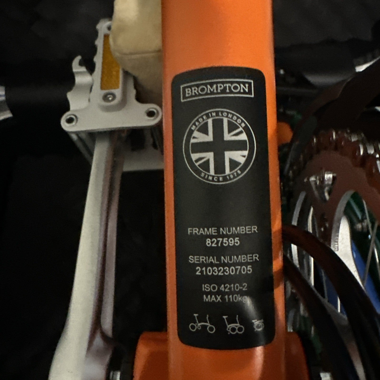 2021 Brompton M6L in Orange & Green + B&W Hard Case