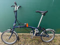 Brompton C Line M3L (3 Speed)  folding bicycle - Tempest  Blue