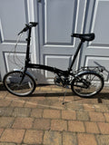 Ecosmo 20AF09BL 20" Wheel 12kg Lightweight Alloy Folding City Bicycle - Black