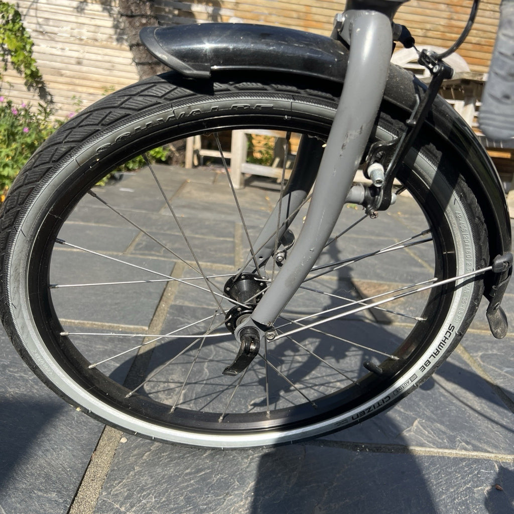 Tern Link D8 Folding Bike Bicycle grey/orange