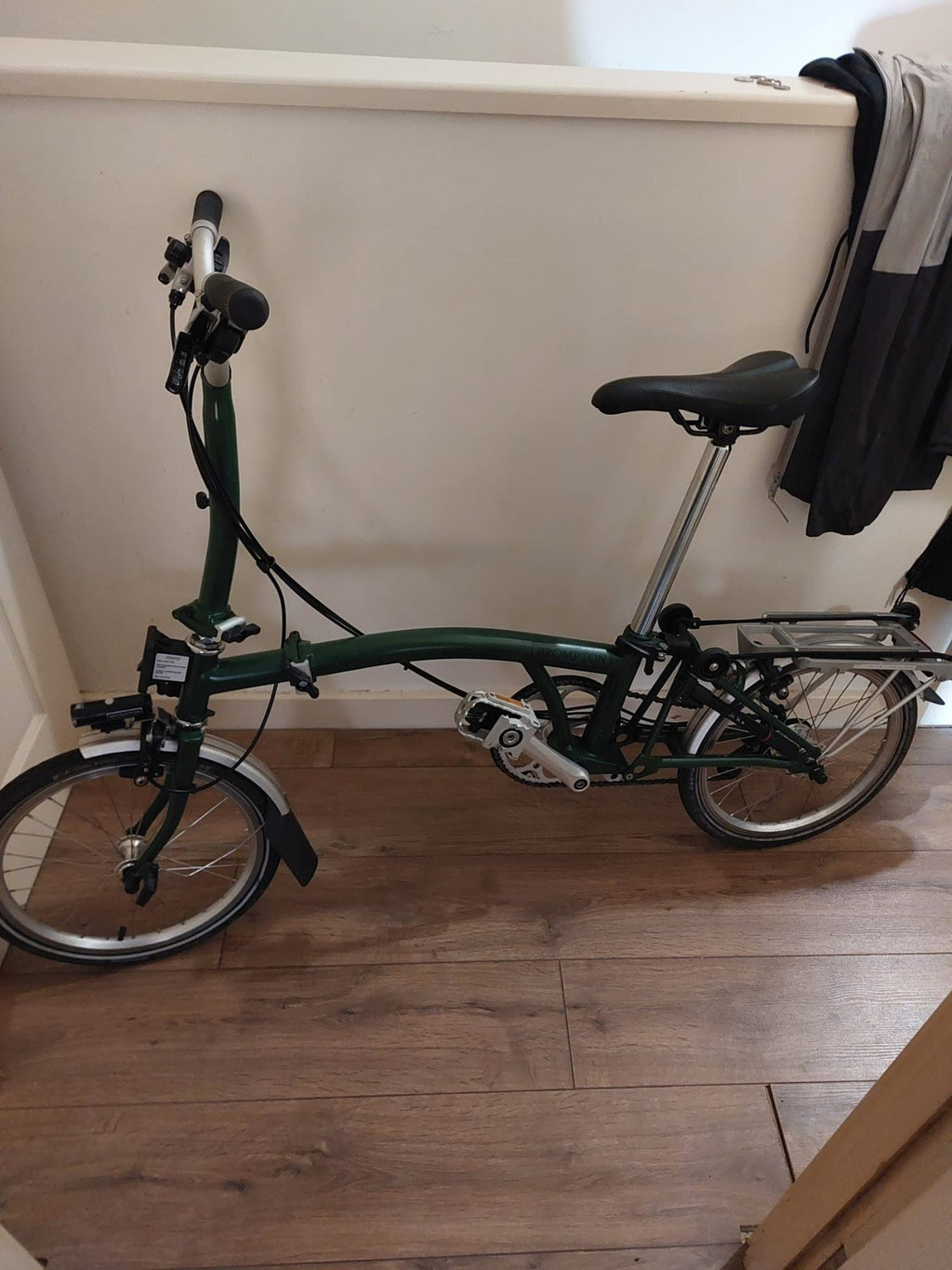 Racing Green Brompton M6L 6 speed folding bike