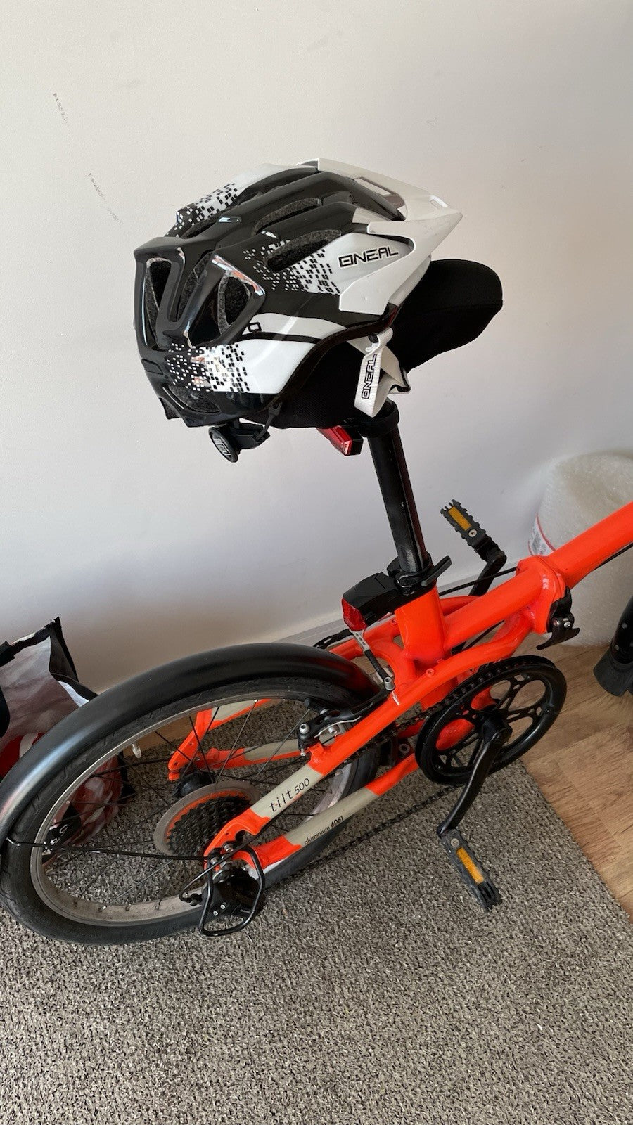 Decathlon Tilt 500 Folding Bike Bright Orange Very Good  Condition