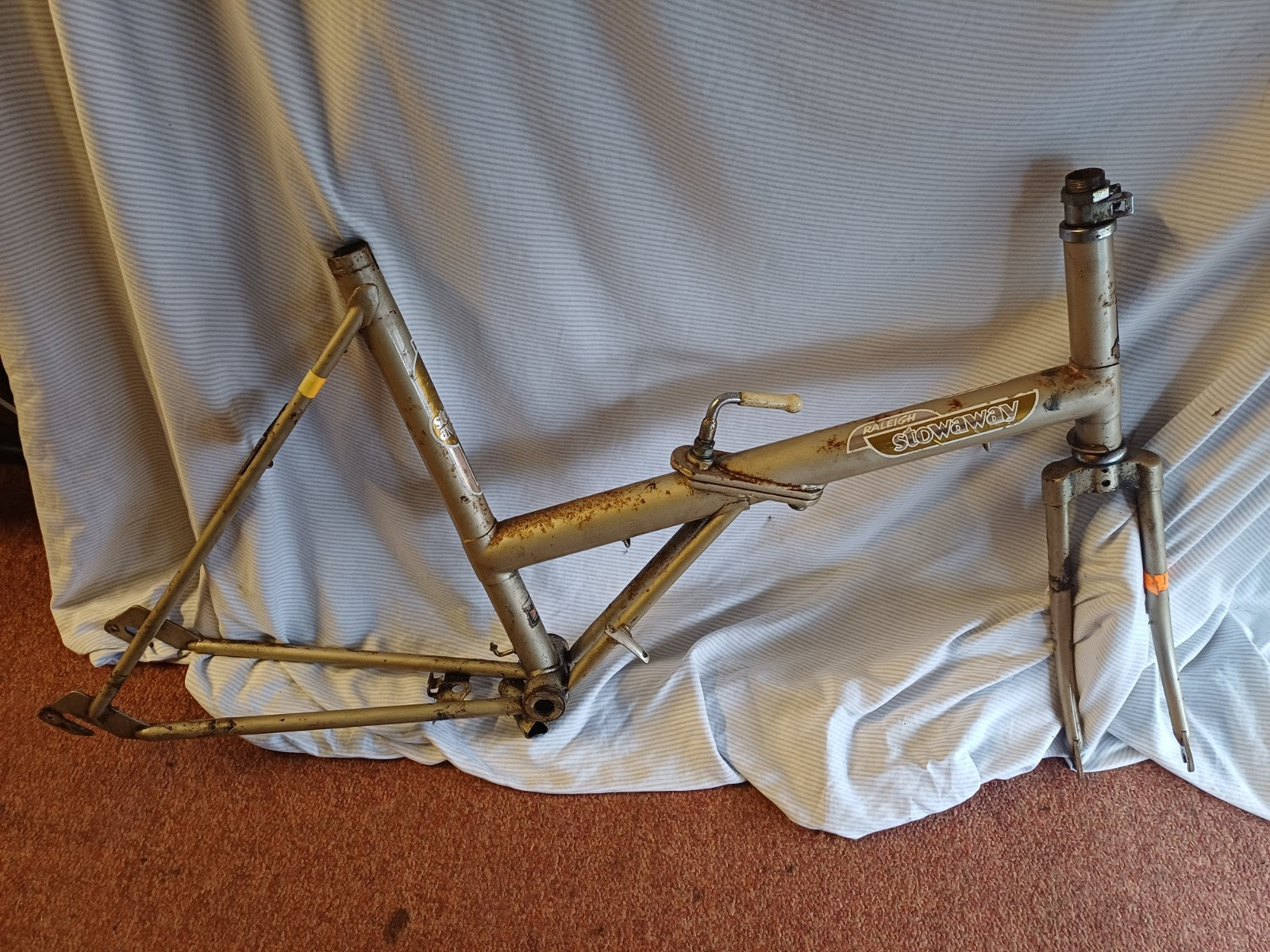 Raleigh Stowaway Folding Shopper Bicycle Frame & Forks