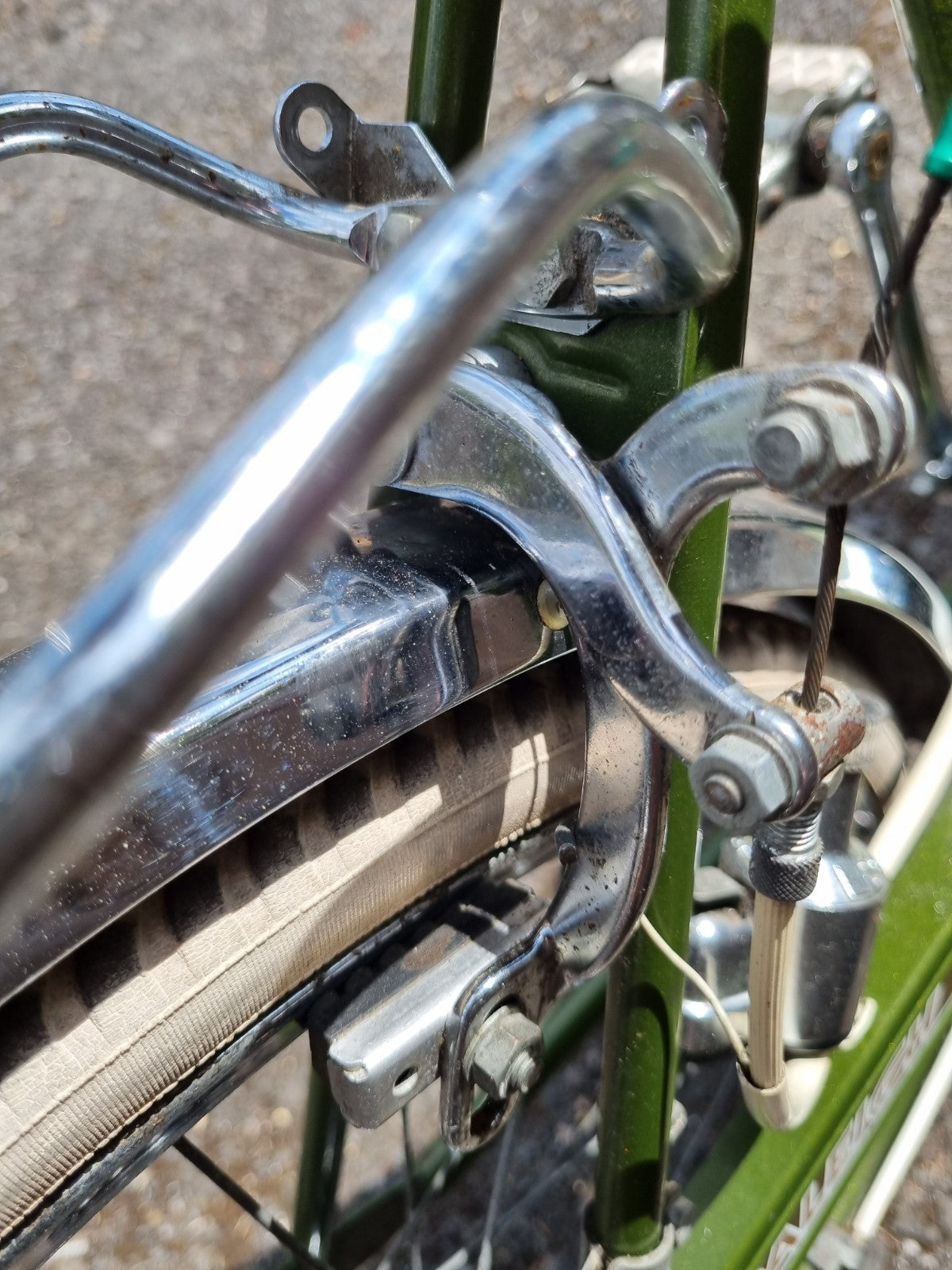 Vintage Raleigh Stowaway Vintage Unisex Folding bike Olive Green, ready to ride