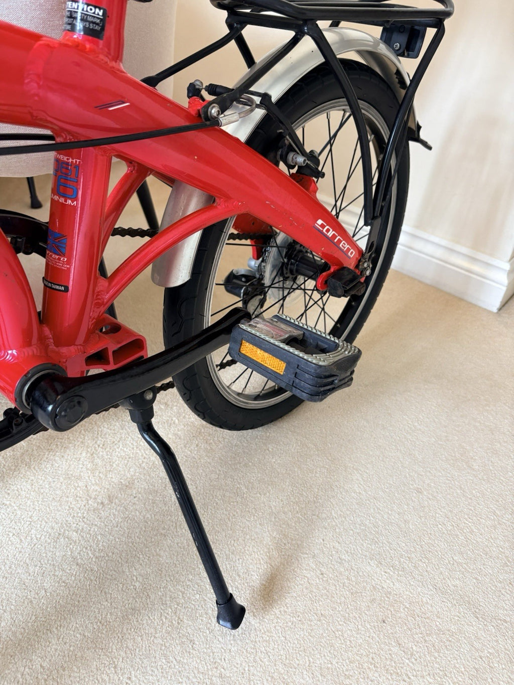Carrera Intercity Folding Bike 20” Aluminium 7 Speed Rack Mudguards Excellent