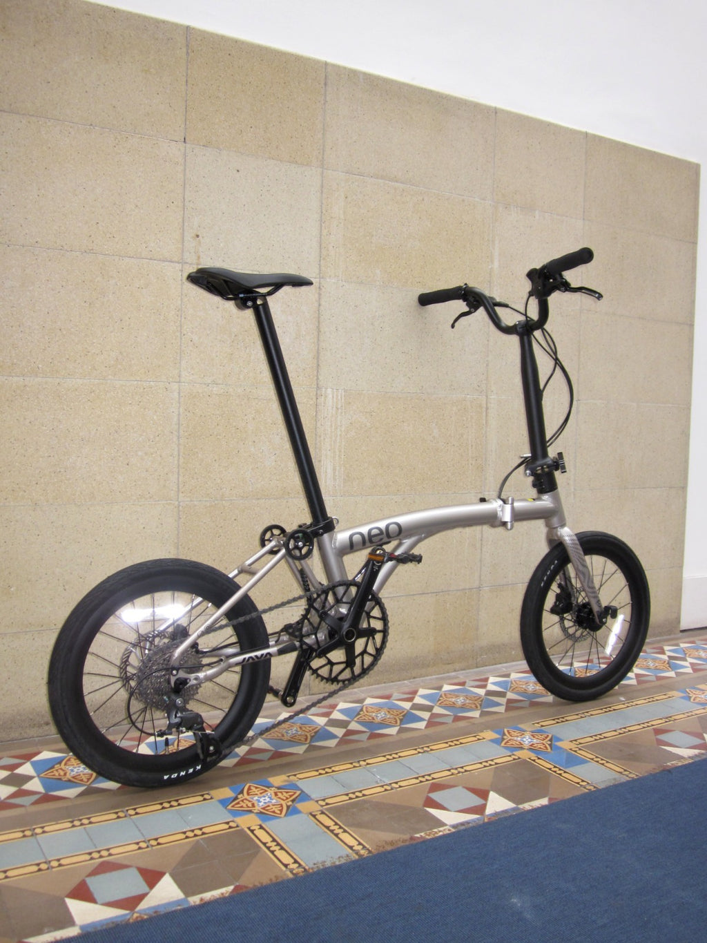 Java Neo 3 16 Inch Trifold Folding Bike (Brompton Aluminum Frame Shimano 9 Speed