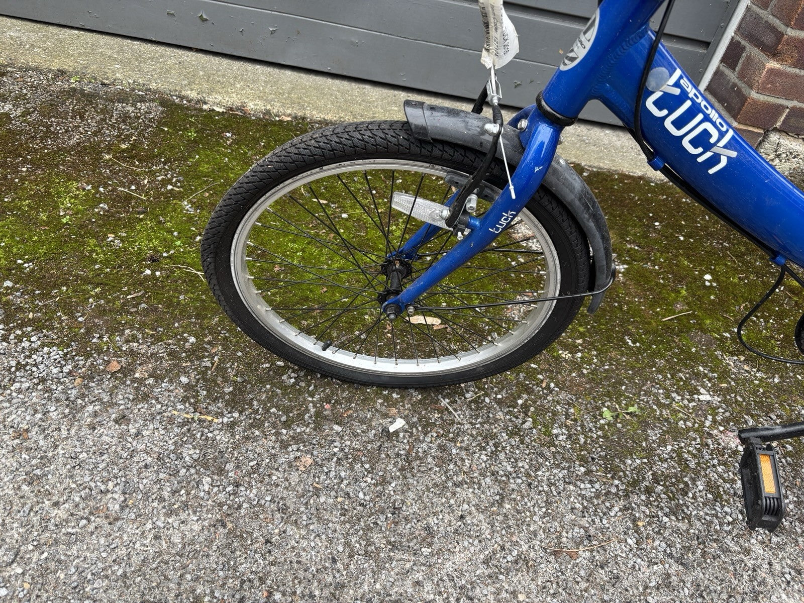 Apollo Tuck Folding Bike, blue collect only Ealing