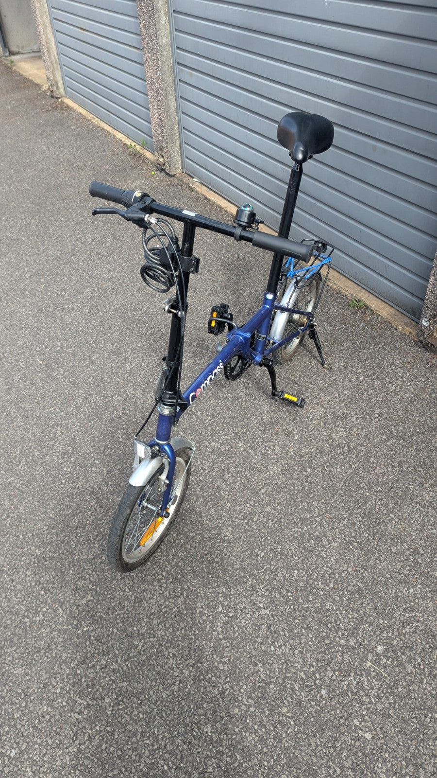 Blue Compass 20" Folding Bike With Storage Bag