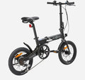 Ecosmo 16in Folding Bike Black 6-Speed Derailleur Mechanical Disc Alloy