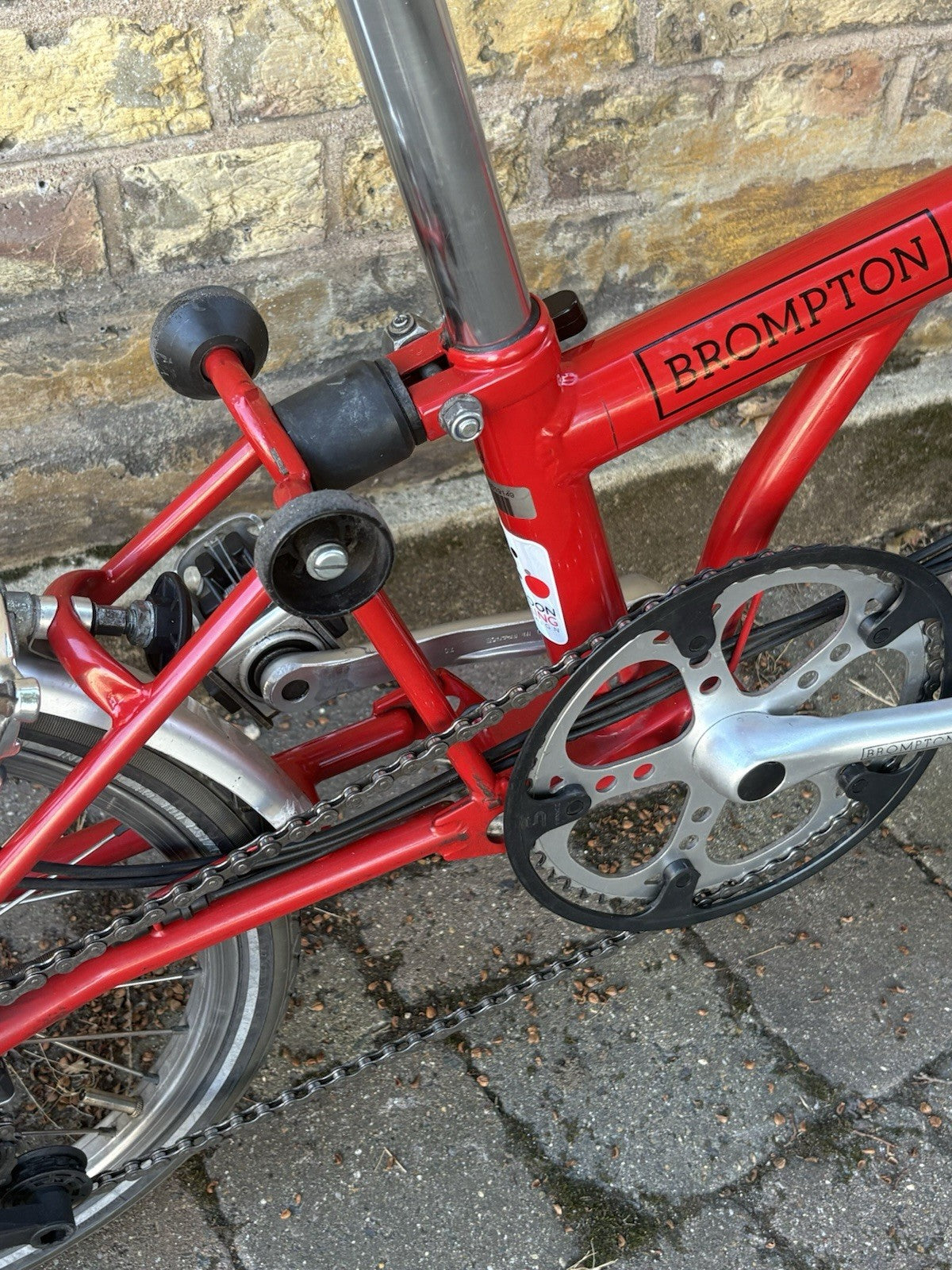 Brompton Folding Bike 2003, 6 Speed Red Good Condition With New Parts