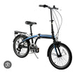 Ammaco Folding Bike Pakka Metro 20" Wheel Commuter Bike Black