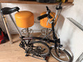 Brompton Folding Pedal Bike In Black With Dyno Light System